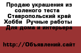 Продаю украшения из соленого теста - Ставропольский край Хобби. Ручные работы » Для дома и интерьера   